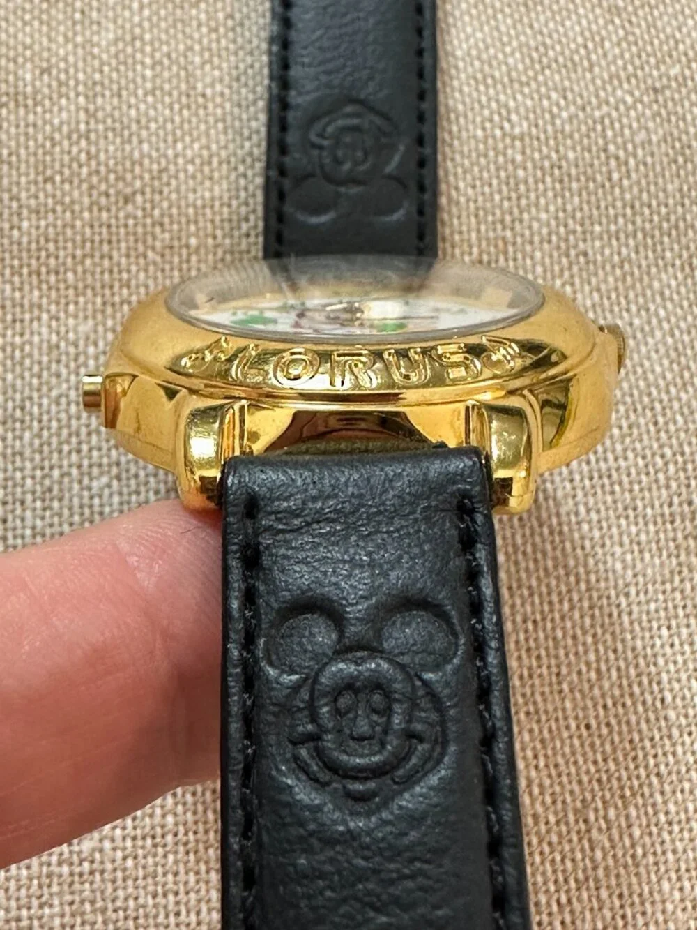 1990's Original Mickey Mouse Lorus Watch by Seiko (Santa Mickey)